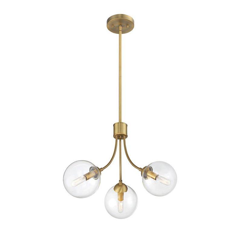 Meridian Mid-Century 3 Light Chandelier
