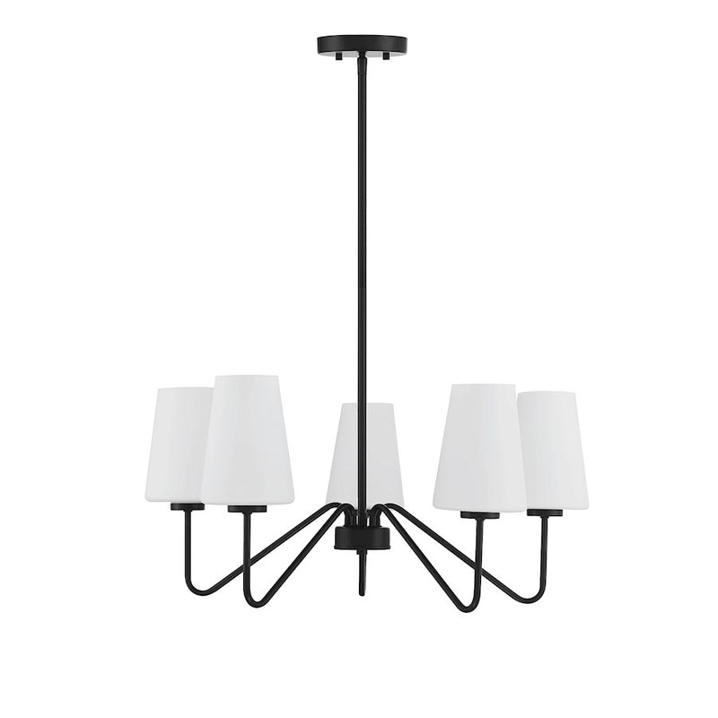 Meridian Mid-Century 5 Light 12" Chandelier