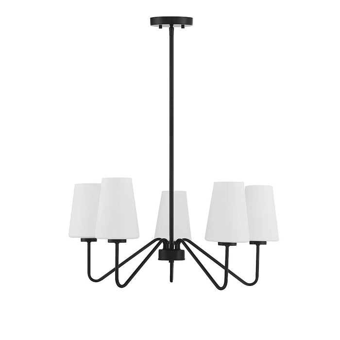 Meridian Mid-Century 5 Light 12" Chandelier