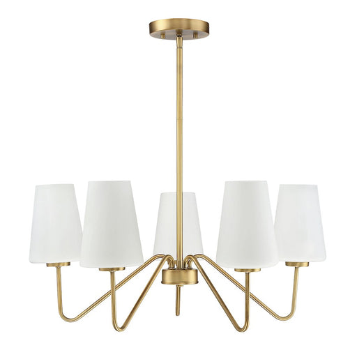Meridian Mid-Century 5 Light 12" Chandelier