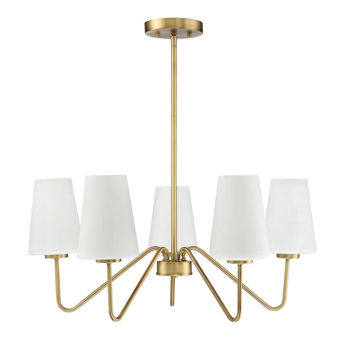 Savoy House 5-Light 12" Chandelier, Natural Brass - M10060NB