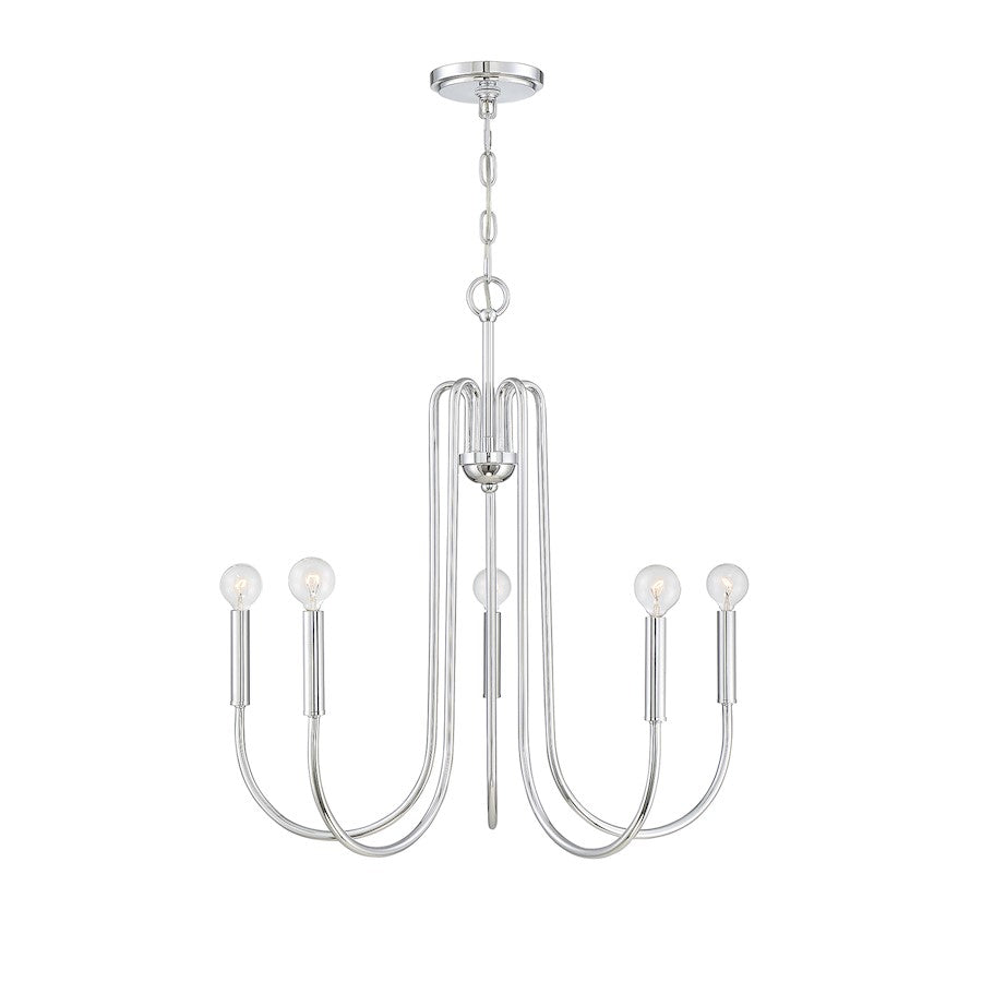 Savoy House 5-Light Chandelier, Chrome - M10066CH