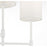 Meridian Traditional 5 Light 15" Chandelier, Bisque White