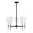 Savoy House 5-Light 15" Chandelier, Matte Black