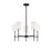 Savoy House 5-Light 15" Chandelier, Matte Black