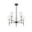 Savoy House 5-Light 15" Chandelier, Matte Black