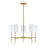 Savoy House 5-Light 15" Chandelier, Natural Brass