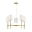 Savoy House 5-Light 15" Chandelier, Natural Brass