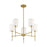 Savoy House 5-Light 15" Chandelier, Natural Brass