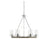 Savoy House 6-Light Chandelier, Greywood Chrome