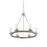 Savoy House 6-Light Chandelier, Greywood Chrome