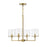 Savoy House 4-Light 20" Chandelier, Natural Brass - M10076NB