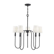 Savoy House 5-Light Chandelier, Aged Iron - M10077AI