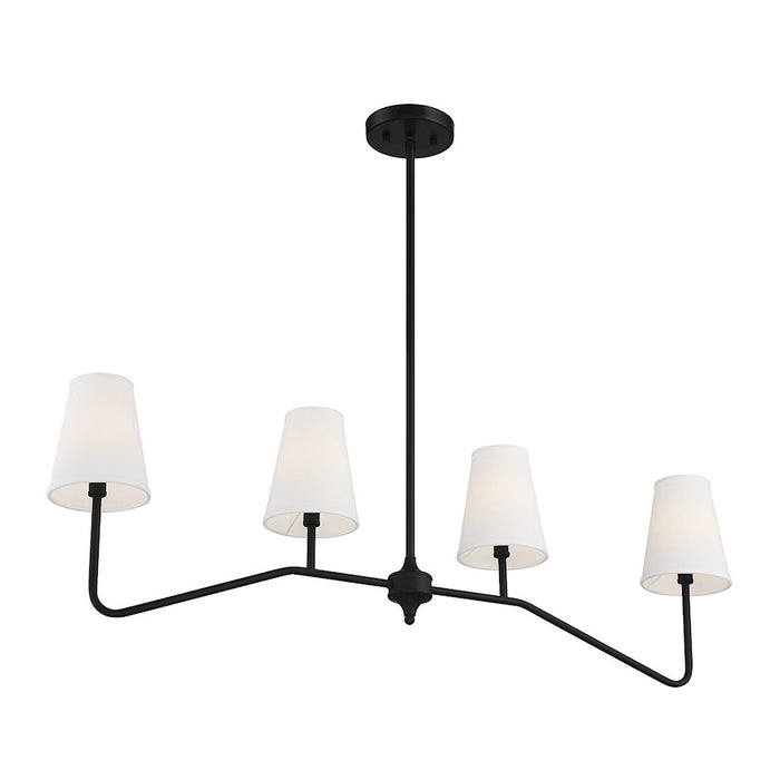 Meridian Modern 4 Light Linear Chandelier