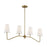 Meridian Modern 4 Light Linear Chandelier