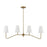 Meridian Modern 4 Light Linear Chandelier