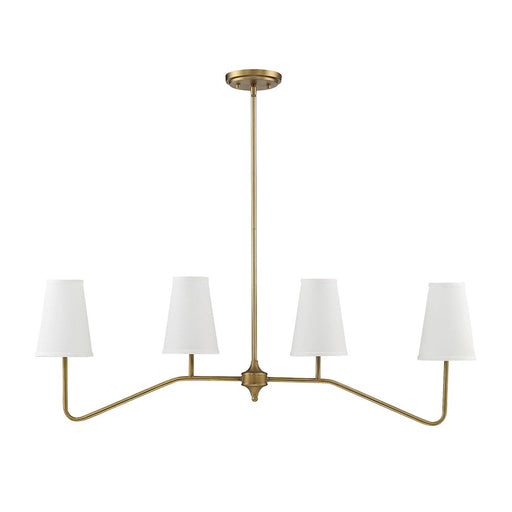 Meridian Modern 4 Light Linear Chandelier