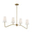 Meridian Modern 4 Light Linear Chandelier