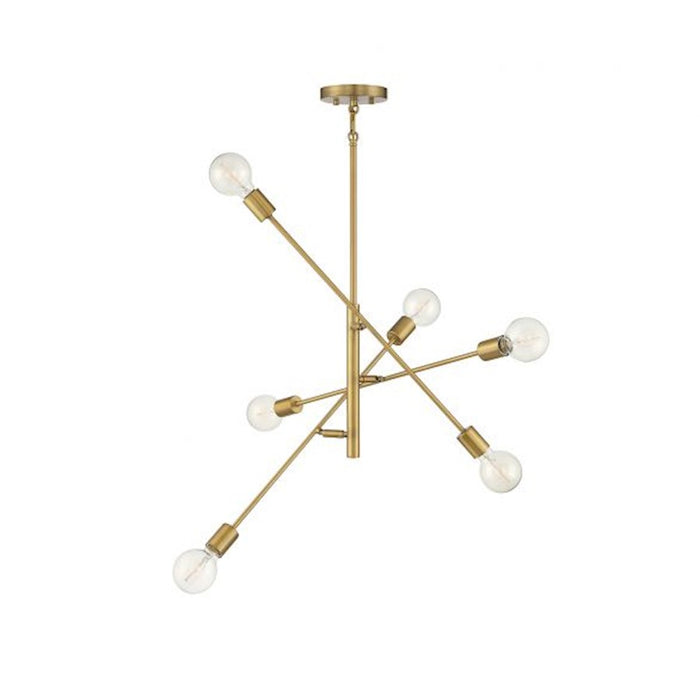 Meridian Contemporary 6 Light 12" Chandelier