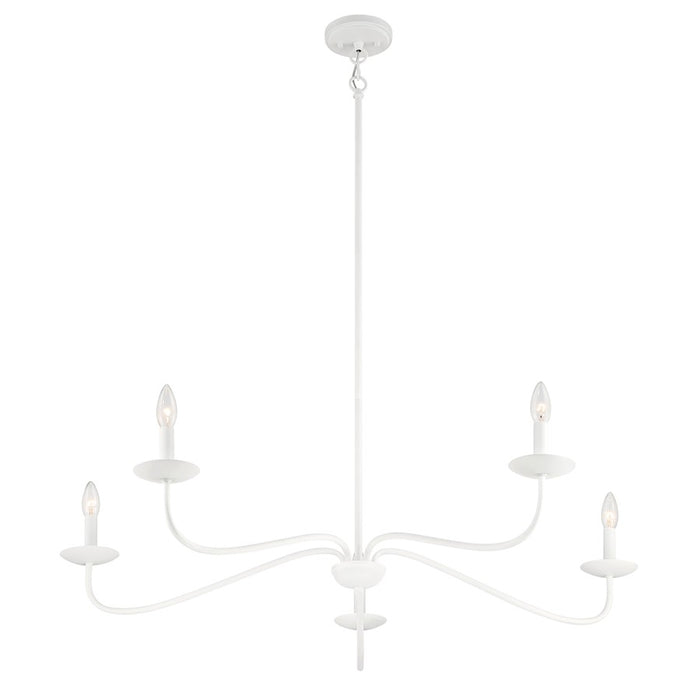 Savoy House 5-Light 7" Chandelier, Bisque White