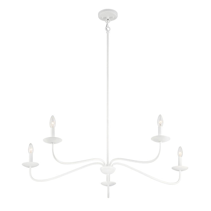 Savoy House 5-Light 7" Chandelier, Bisque White