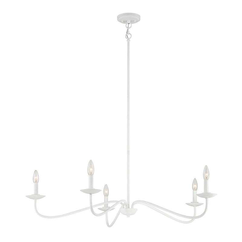 Meridian Traditional 5 Light 7" Chandelier