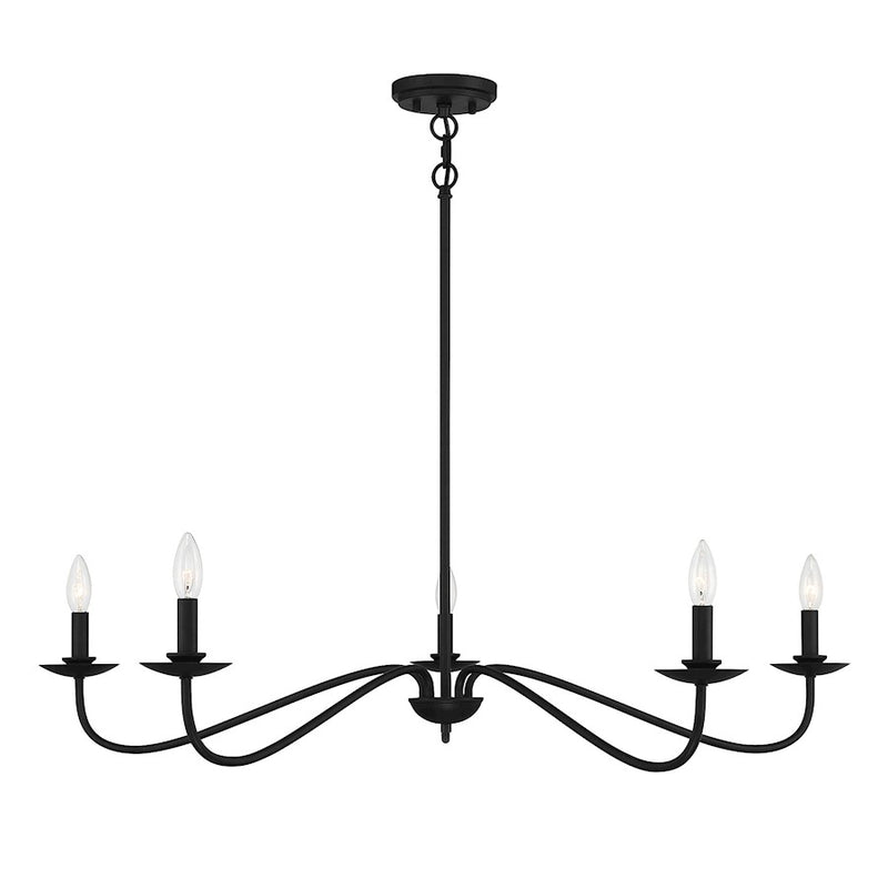 Meridian Traditional 5 Light 7" Chandelier