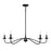 Savoy House 5-Light 7" Chandelier, Matte Black