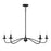 Savoy House 5-Light 7" Chandelier, Matte Black