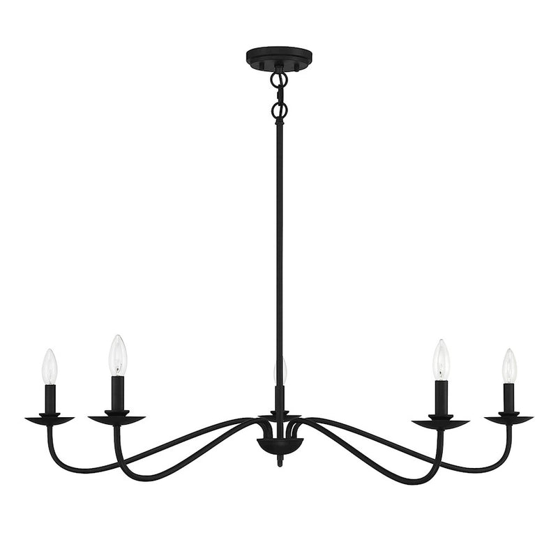 Meridian Traditional 5 Light 7" Chandelier