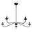 Savoy House 5-Light 7" Chandelier, Matte Black