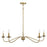 Savoy House 5-Light 7" Chandelier, Natural Brass - M10085NB