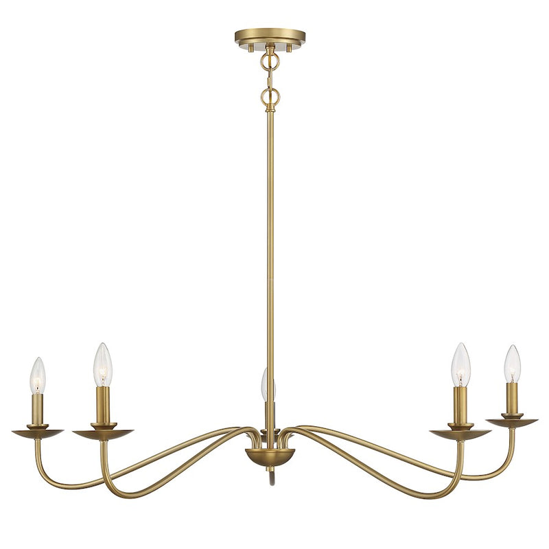 Meridian Traditional 5 Light 7" Chandelier