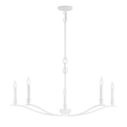 Savoy House 5-Light 15" Chandelier, Bisque White - M10086BQW
