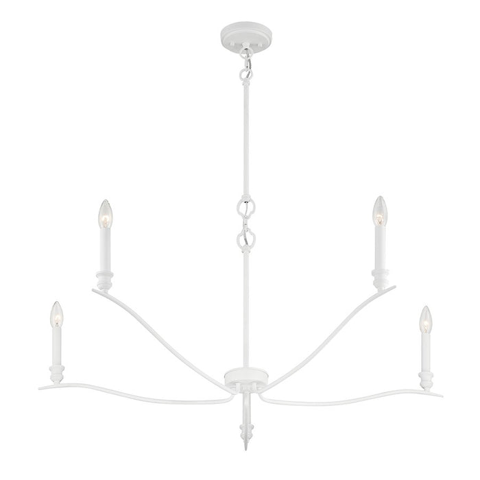 Savoy House 5-Light 15" Chandelier, Bisque White