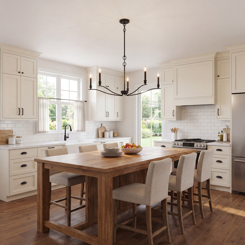 Meridian Transitional 5 Light Chandelier