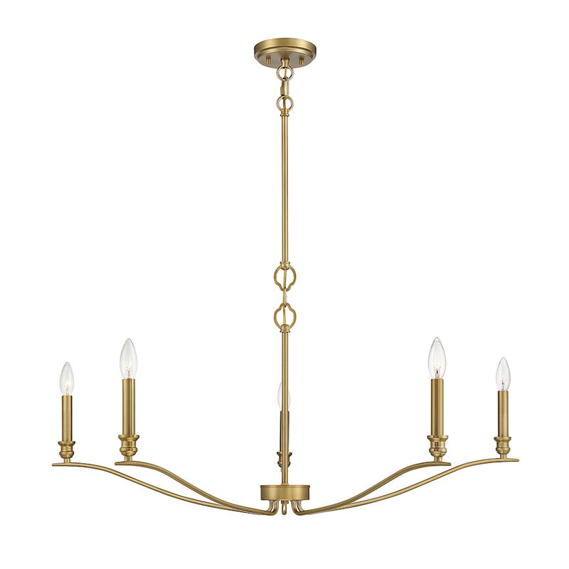 Meridian Transitional 5 Light Chandelier
