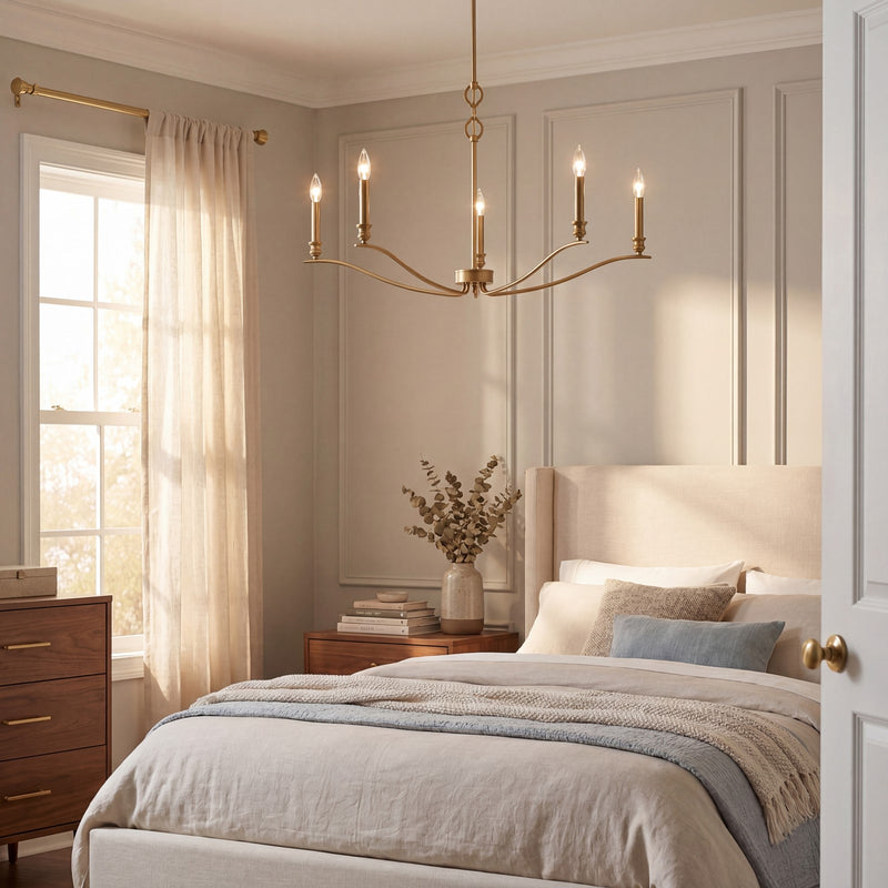 Meridian Transitional 5 Light Chandelier