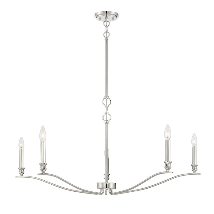 Savoy House 5-Light Chandelier, Polished Nickel - M10086PN