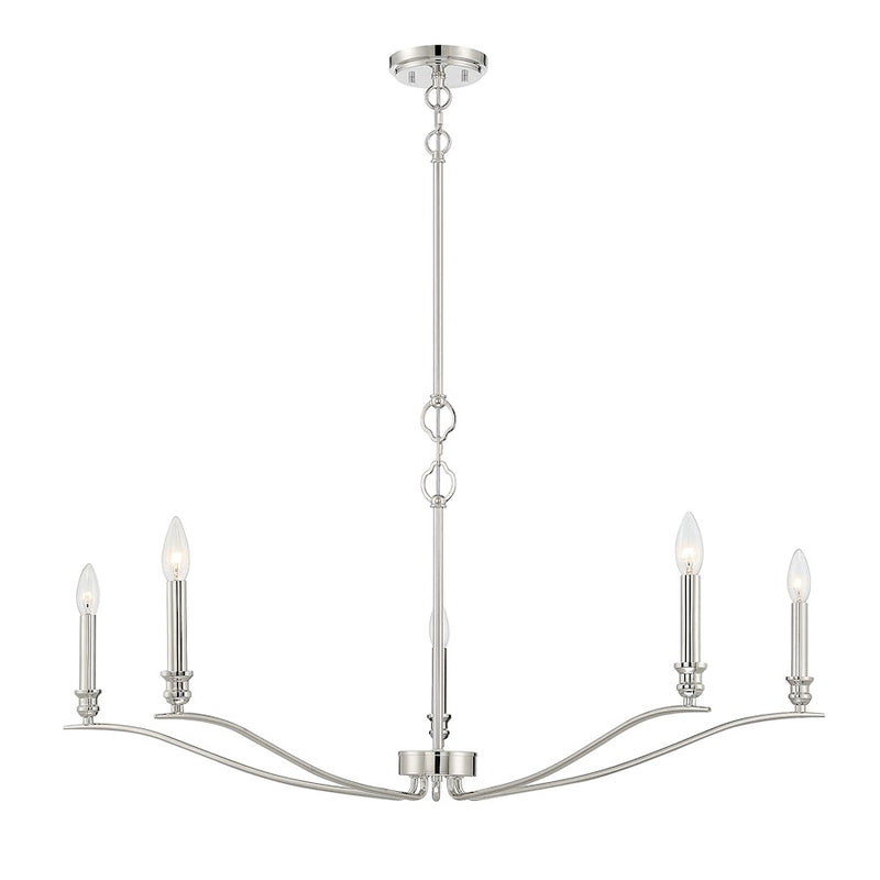 Meridian Transitional 5 Light Chandelier