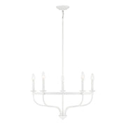 Savoy House 5-Light 27" Chandelier, Bisque White - M10087BQW