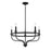 Savoy House 10087 5-Light 15" Chandelier, Matte Black - M10087MBK