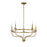 Savoy House 10087 5-Light 15" Chandelier, Natural Brass - M10087NB