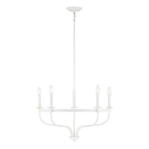 Savoy House 6-Light 42" Chandelier, Bisque White - M10092BQW