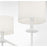 Meridian Vintage 6 Light 18" Chandelier, Bisque White