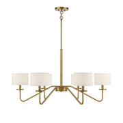 Savoy House 6-Light 18" Chandelier, Natural Brass - M10092NB