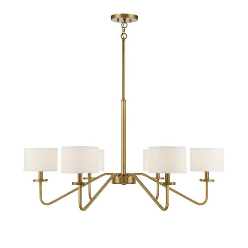 Meridian Transitional 6 Light 18" Chandelier