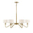 Savoy House 6-Light 18" Chandelier, Natural Brass