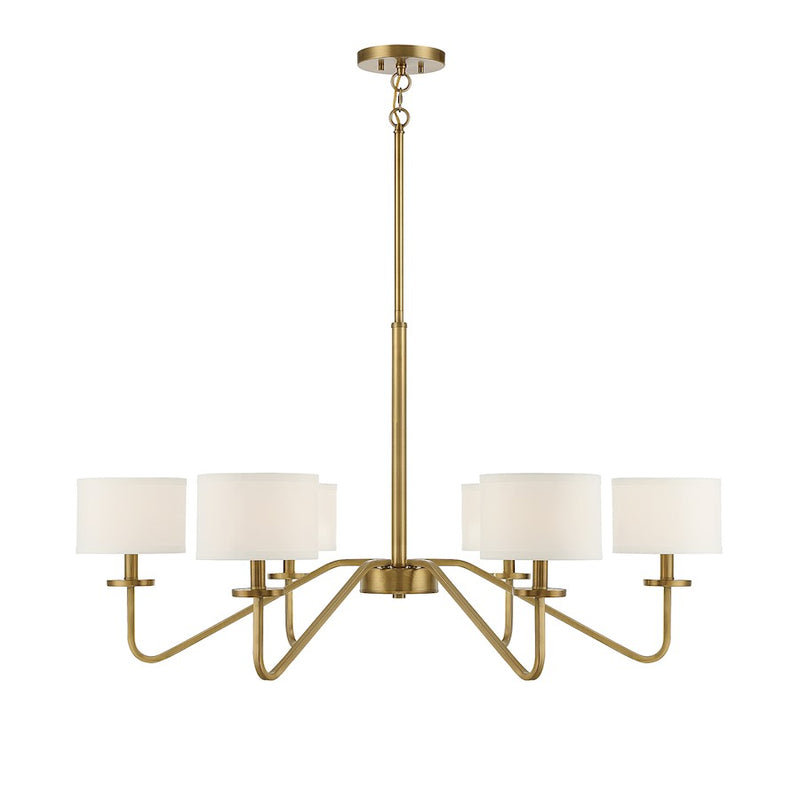 Meridian Transitional 6 Light 18" Chandelier