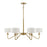 Savoy House 6-Light 18" Chandelier, Natural Brass